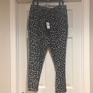 Adrianna Papelle Polka Dot Kate Fit Pants Size 14